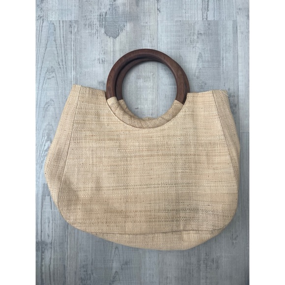 Mar Y Sol Hand Made Raffia Handbag - Picture 3 of 7